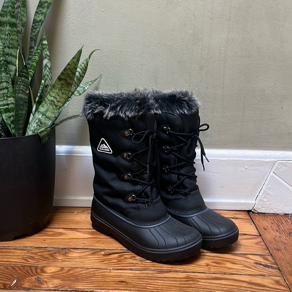 ALEADER Women's Warm Faux Fur Lined Mid Calf Winter Snow Boots